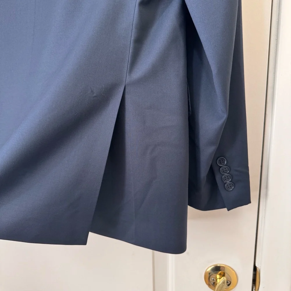 CANALI Mens Single Breasted 2 Button Wool Blue Blazer Suit Jacket Sz 58 EU/48 US